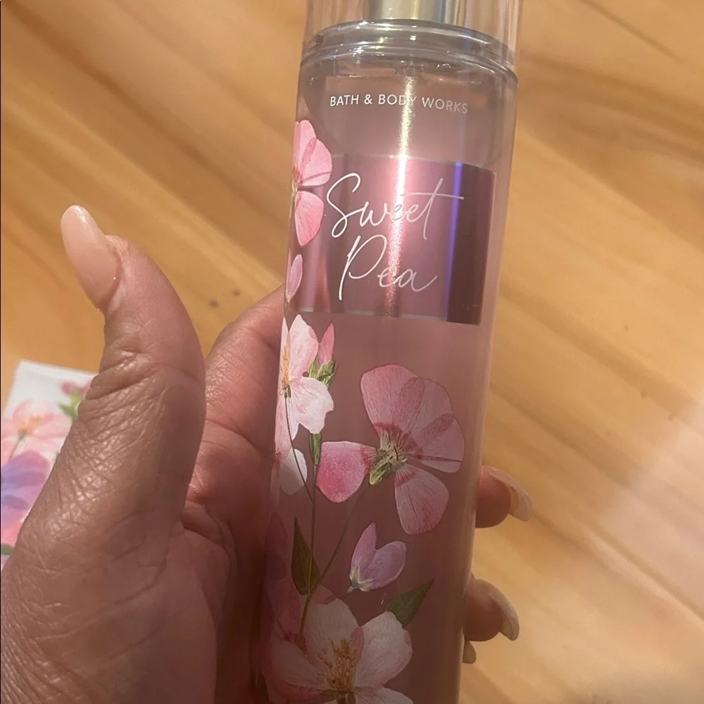 Bath & Body Works Sweet Pea Body Cream and Mist Duo
